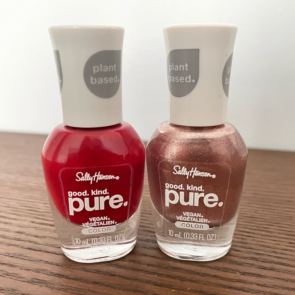 ⭐️ 2/$15 Sally Hansen Pure (plant based) Nail polishes